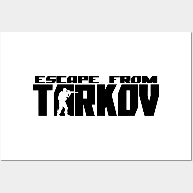 escape from tarkov (black) Wall Art by Brianconnor